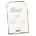 4" x 6" Clear Clipped Corners Rectangle CrystalEdge Glass