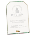 5" x 7" Clear Clipped Corners Rectangle CrystalEdge Glass