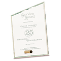 4" x 6" Clear Slant Rectangle CrystalEdge Glass
