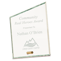 5" x 7" Clear Slant Rectangle CrystalEdge Glass