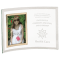 10" x 7" Jade Glass Crescent with 3 1/2" x 5" Picture Frame