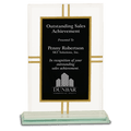7 1/2" Contemporary Glass 4-Point Award