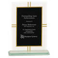 8 1/2" Contemporary Glass 4-Point Award