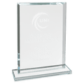 7" Rectangle Clear Glass Award