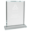 7 3/4" Rectangle Clear Glass Award