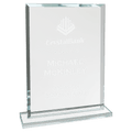 8 1/2" Rectangle Clear Glass Award