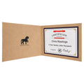9" x 12" Laserable Leatherette Certificate Holder for 8 1/2" x 11
