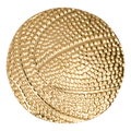 Gold Basketball Metal Chenille Letter Insignia