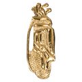 Gold Golf Bag Metal Chenille Letter Insignia