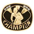 Gold Wrestling Champion Ring Insert