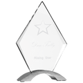7 1/4" Diamond Cosmic Acrylic with Silver Base