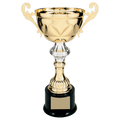 Gold 13" Completed Metal Cup Trophy on Plastic Base