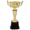 Gold 2 11 1/2" Completed Metal Cup Trophy on Plastic Base