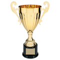 Gold 12" Completed Metal Cup Trophy on Plastic Base