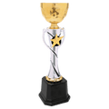 12 1/4" Silver/Gold Completed Metal Cup Trophy