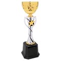 12 3/4" Silver/Gold Completed Metal Cup Trophy