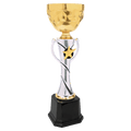 14" Silver/Gold Completed Metal Cup Trophy