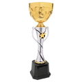 16" Silver/Gold Completed Metal Cup Trophy