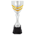 17" Completed Metal Cup Trophy on Plastic Base