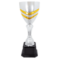 19" Completed Metal Cup Trophy on Plastic Base
