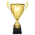 Gold 13" Completed Metal Cup on Plastic Base