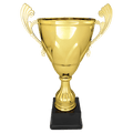 Gold 16 3/4" Completed Metal Cup on Plastic Base