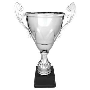 Silver 16 3/4" Completed Metal Cup on Plastic Base