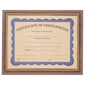 13" x 10 1/2" Finish Slide-in Plaque w/ 8 1/2" x 11" Frame
