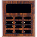 11 3/4" x 12 3/4" Finish Completed Perpetual Plaque with 12 Plates