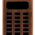 11 3/4" x 15 3/4" Finish Completed Perpetual Plaque with 18 plates