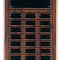 11 3/4" x 18 3/4" Finish Completed Perpetual Plaque with 24 Plates