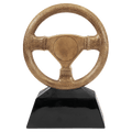 10" Antique Gold Steering Wheel Resin with 2" Insert Area
