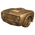 8 1/8" x 4 1/4" Antique Gold Car Grill Resin