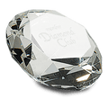 2 1/2" Clear Crystal Diamond (4" Diameter)