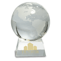 5 1/2" Crystal Globe on Base