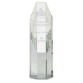 7 1/2" Clear Octagon Slant-Top Crystal Tower