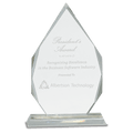 10 1/2" Crystal Diamond on Clear Pedestal Base
