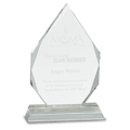 7" Diamond Crystal on Clear Pedestal Base