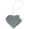 2 1/2" Crystal Heart Ornament