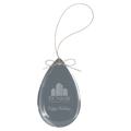 3" Crystal Teardrop Ornament
