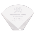 9" x 7" Crystal Facet Fan