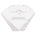 8" x 6" Crystal Facet Fan