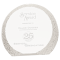 6 1/4" Rounded Crystal with Decorative Edge