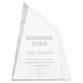6" x 7 3/4" Crystal Facet Wedge