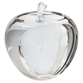 3 3/4" Crystal Apple with Flat Face