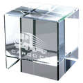 3" 3" x 3" Crystal Cube