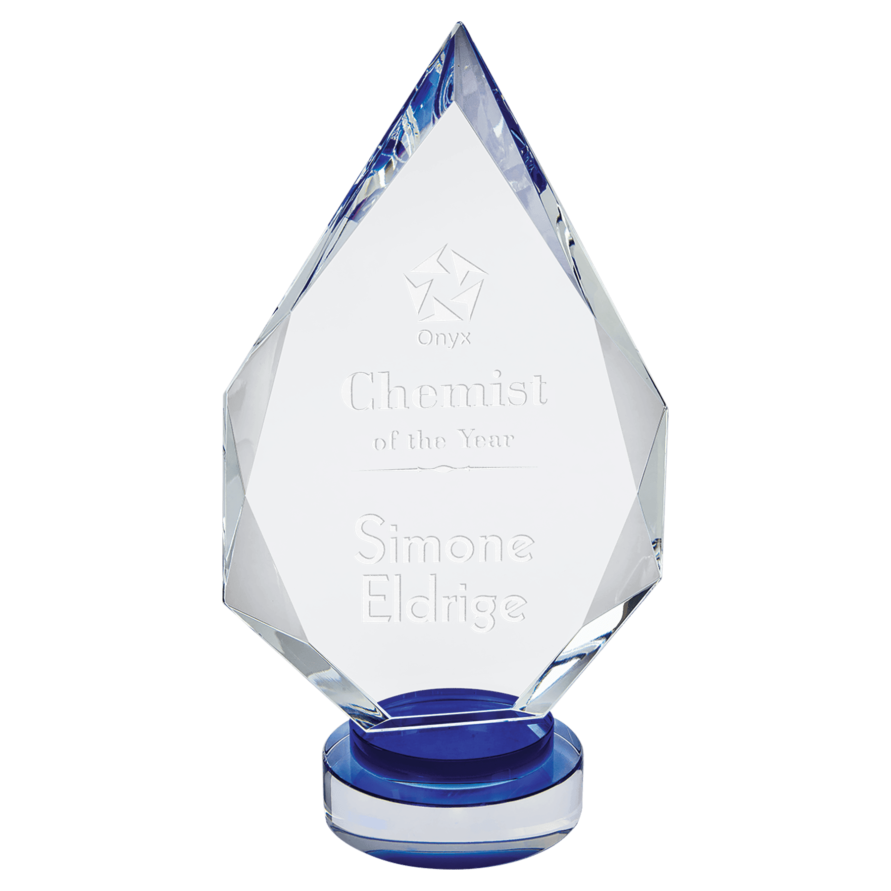 10 1/4" Diamond Crystal on Round Base