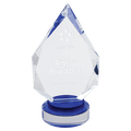 8 1/4" Diamond Crystal on Round Base