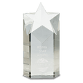 8" Clear Crystal Star Column