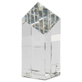 6" Crystal Diamond Top Pillar